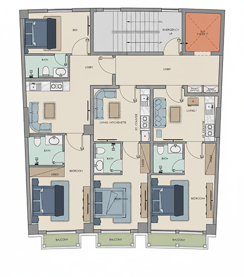 2nd to 6th FLOOR APARTMENTS - SALAAR HEIGHTS BY MS VISION PARK VIEW CITY ISLAMABAD