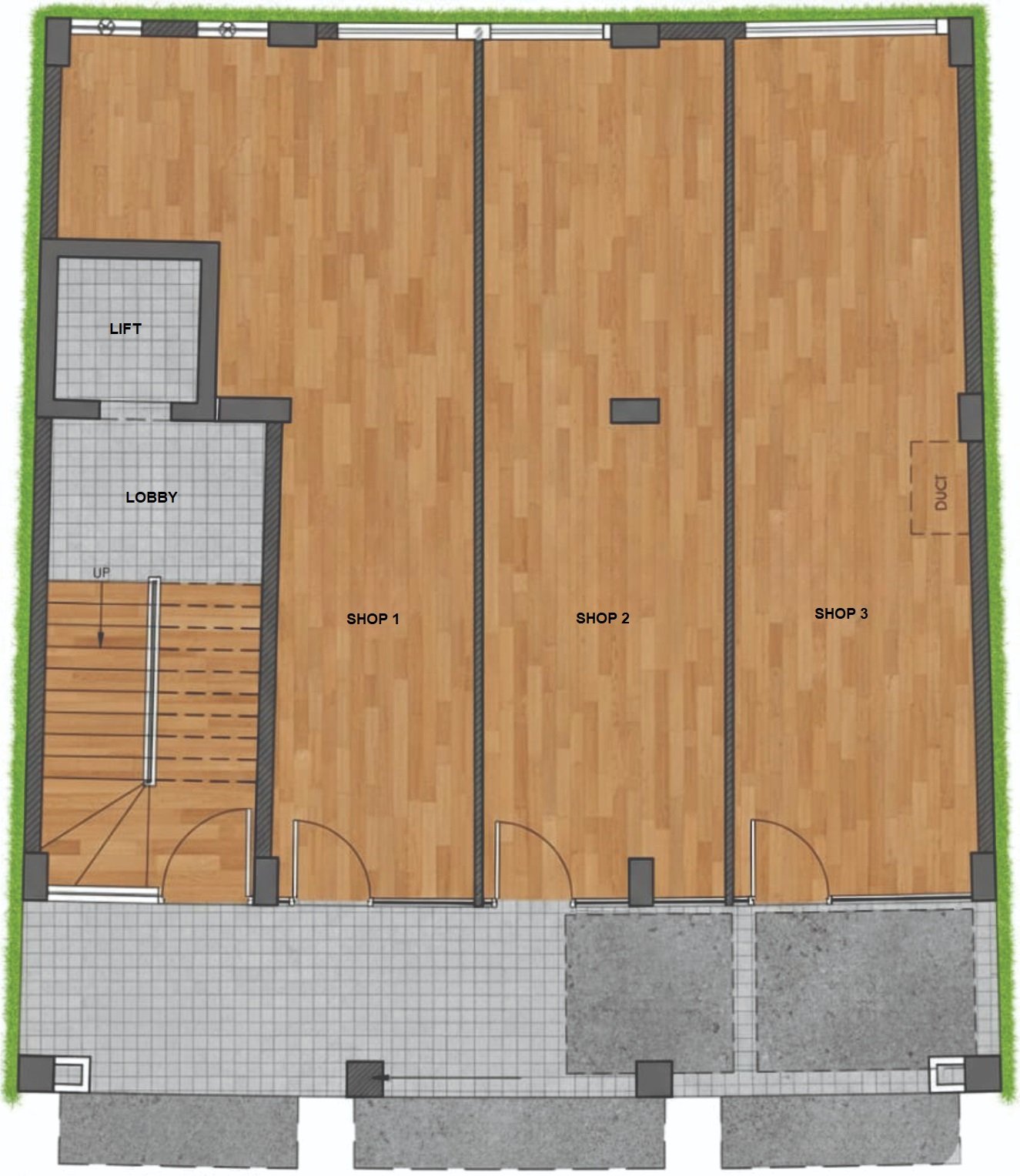 Minha Heights ground floor plan Islamabad